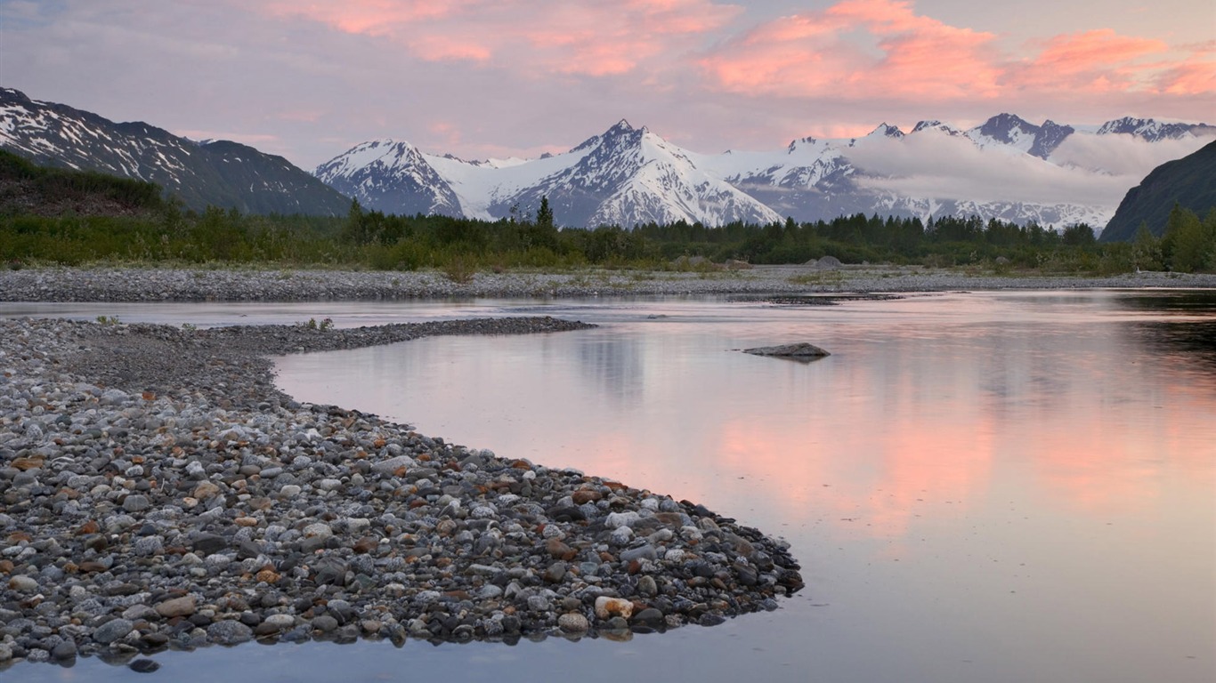Fondos de escritorio de paisajes de Alaska (2) #7 - 1366x768
