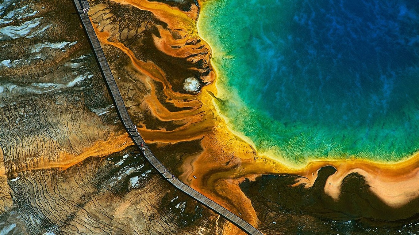 Yann Arthus-Bertrand fotografía aérea maravillas fondos de pantalla #1 - 1366x768