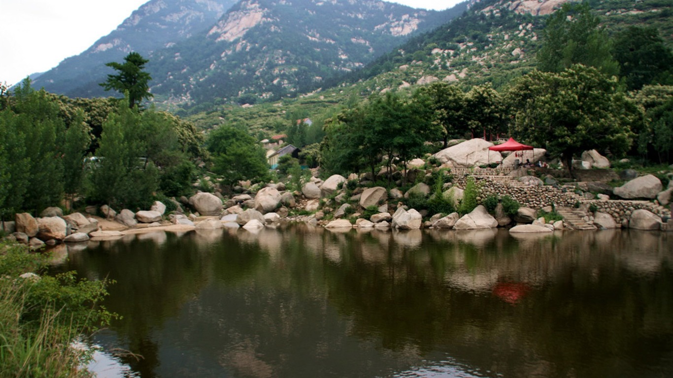 Lugar de nacimiento de montaña Song (Minghu obras Metasequoia) #1 - 1366x768