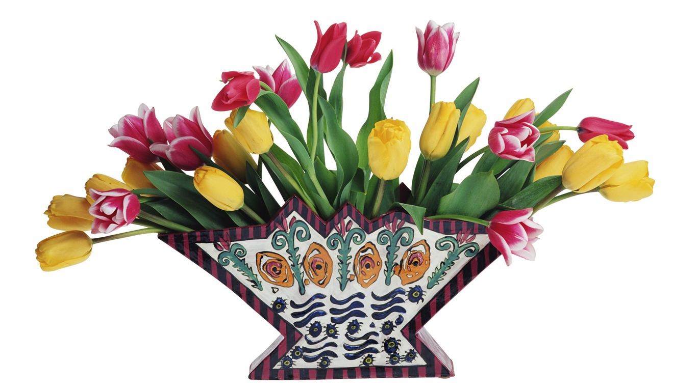 Velký tulipán tapetu (3) #15 - 1366x768