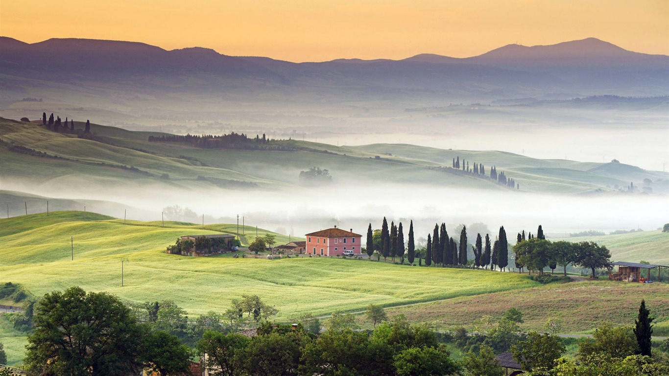 Fond d'écran paysage italien (1) #20 - 1366x768