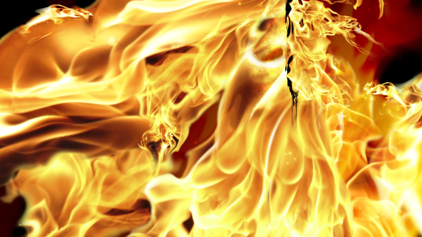Flame Feature HD wallpaper #2 - 1366x768