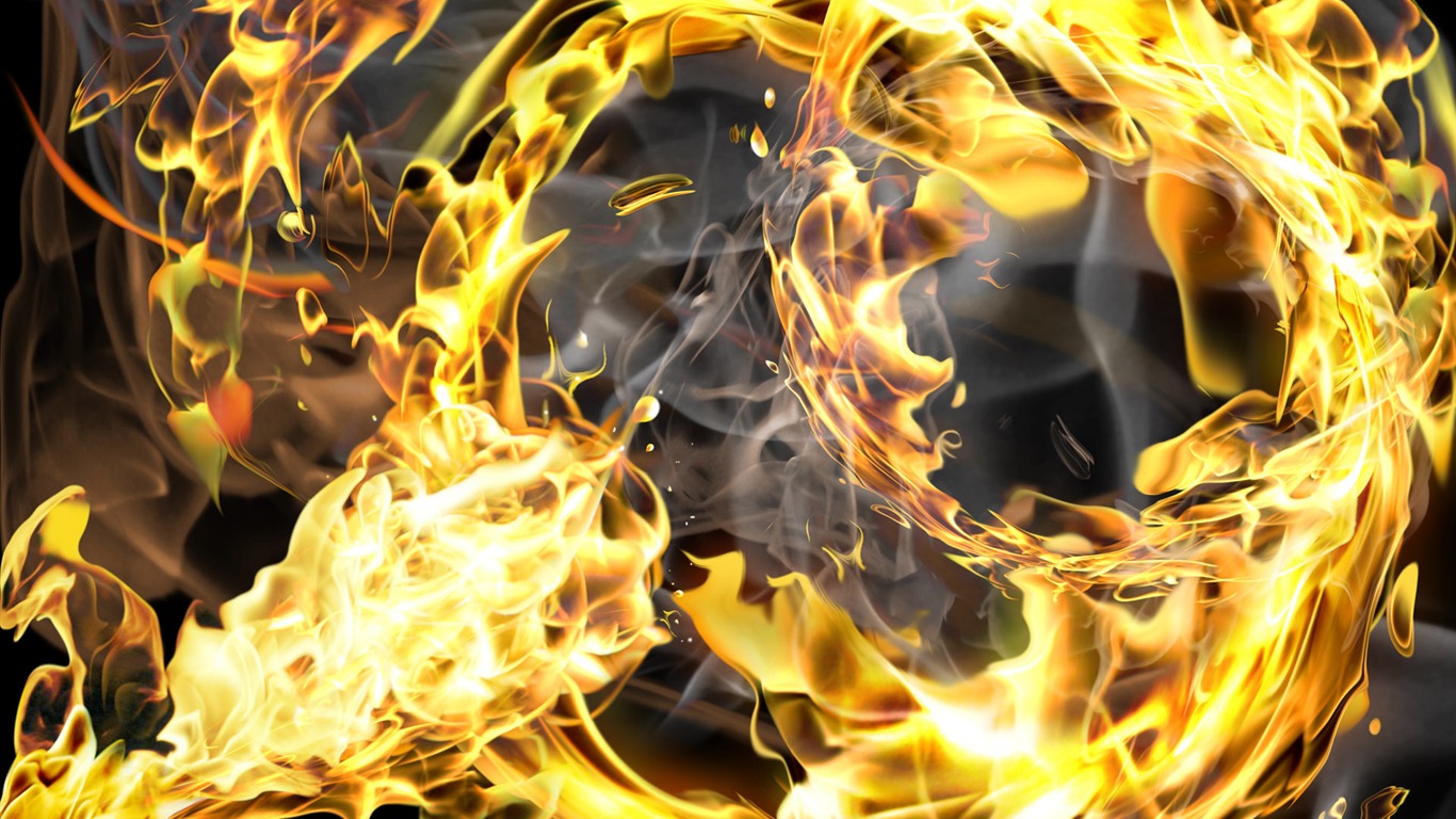 Flame Feature HD Wallpaper #14 - 1366x768