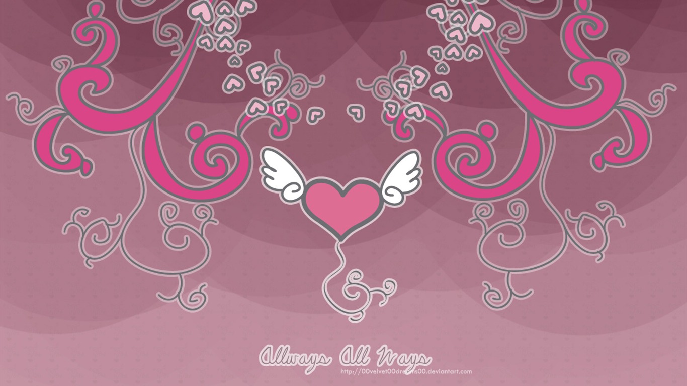 Valentinstag Theme Wallpaper (4) #2 - 1366x768