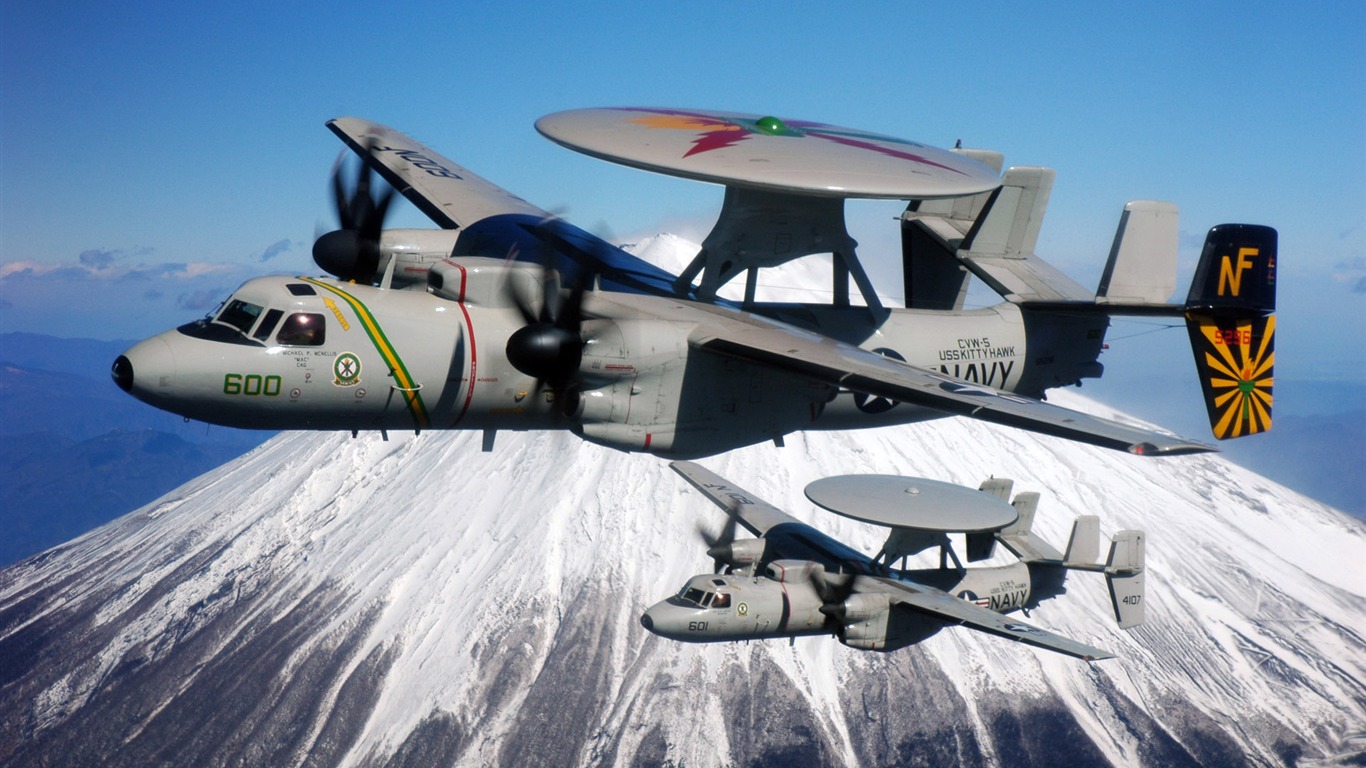 HD обои военных самолетов (6) #5 - 1366x768