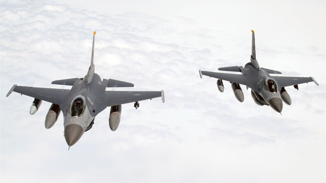 HD обои военных самолетов (6) #7 - 1366x768