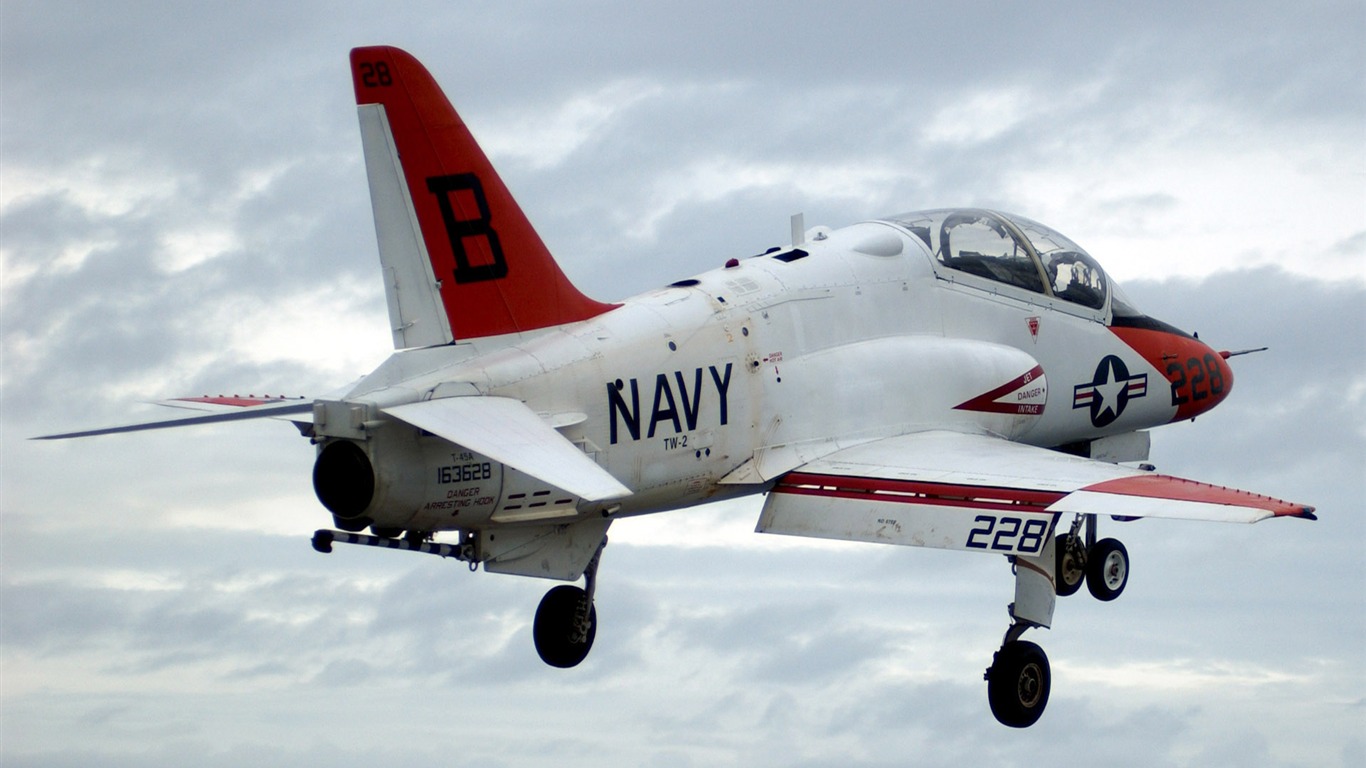 HD wallpaper military aircraft (5) #4 - 1366x768