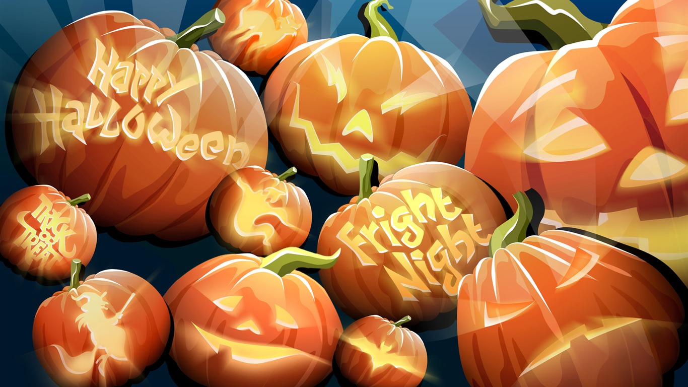 Halloween Téma Tapety na plochu (4) #1 - 1366x768