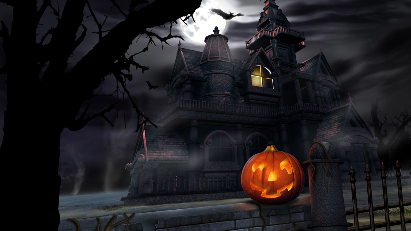 Halloween Téma Tapety na plochu (4) #3 - 1366x768