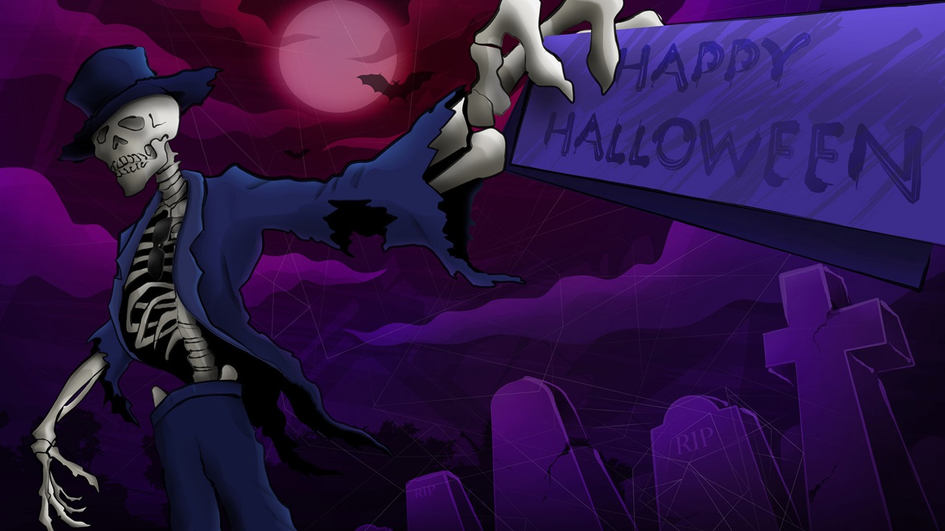 Halloween Téma Tapety na plochu (4) #12 - 1366x768