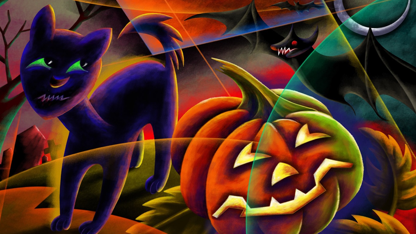 Fondos de Halloween temáticos (5) #12 - 1366x768