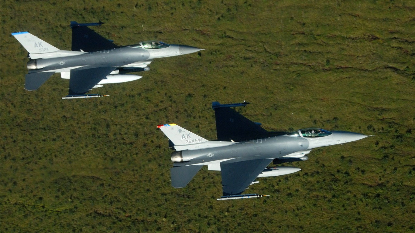 HD обои военных самолетов (9) #6 - 1366x768