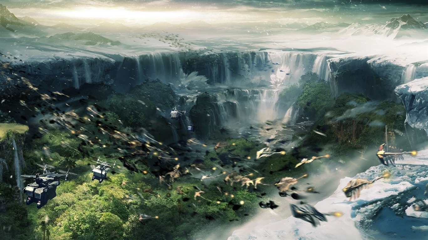 Lost Planet 2 Fond d'écran HD (1) #2 - 1366x768