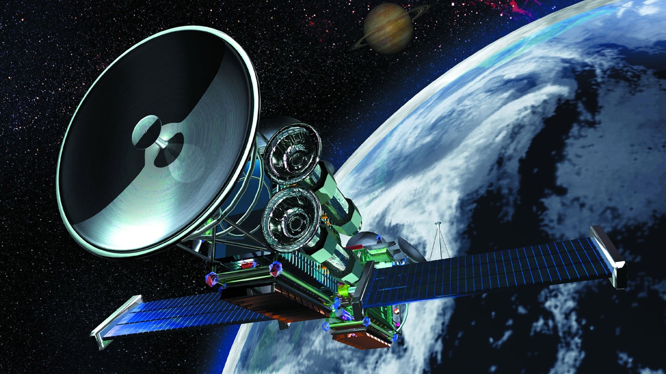 Satelliten-Kommunikations-Tapete (2) #11 - 1366x768