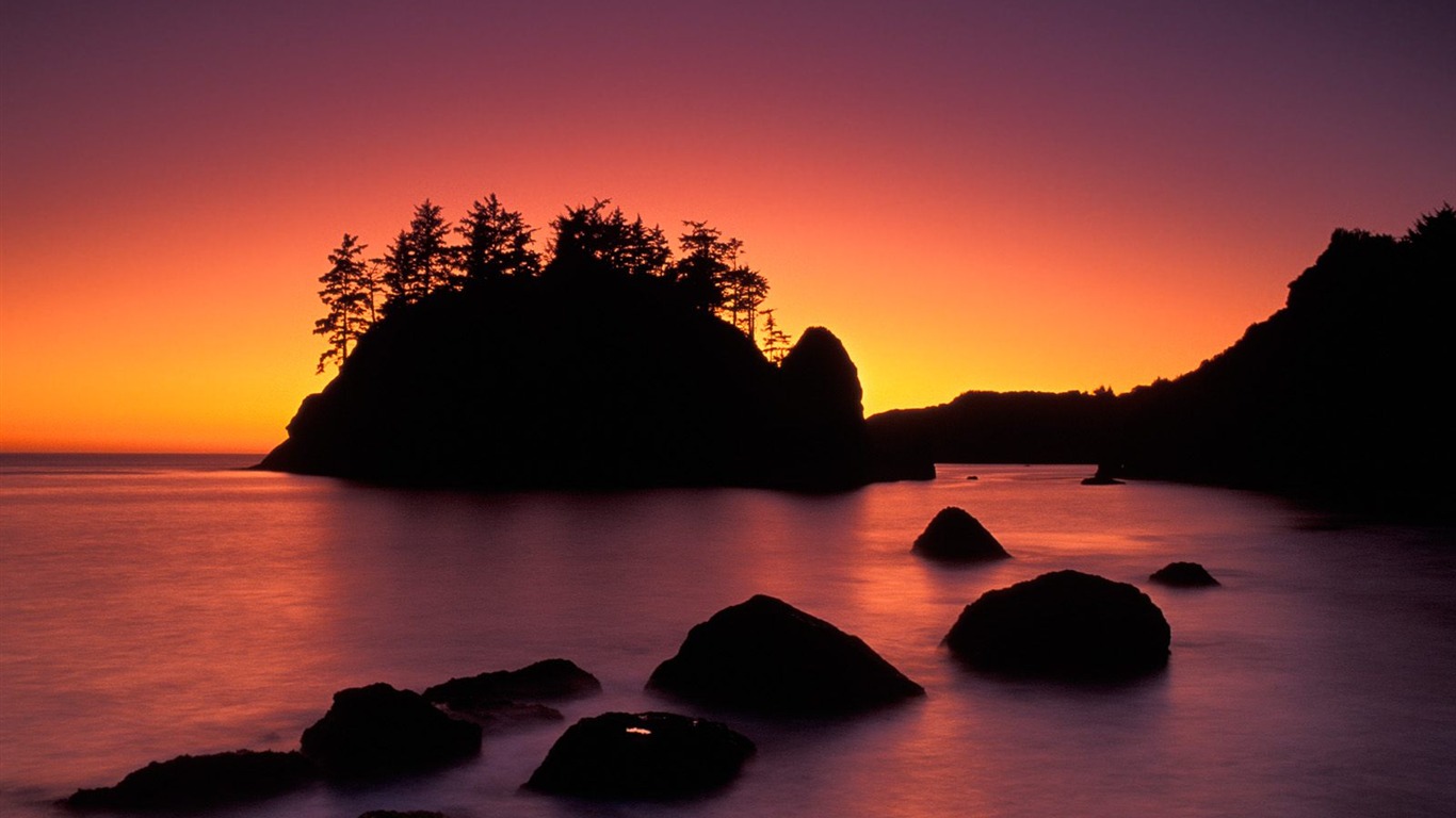 Selected sunrise and sunset wallpaper (1) #17 - 1366x768