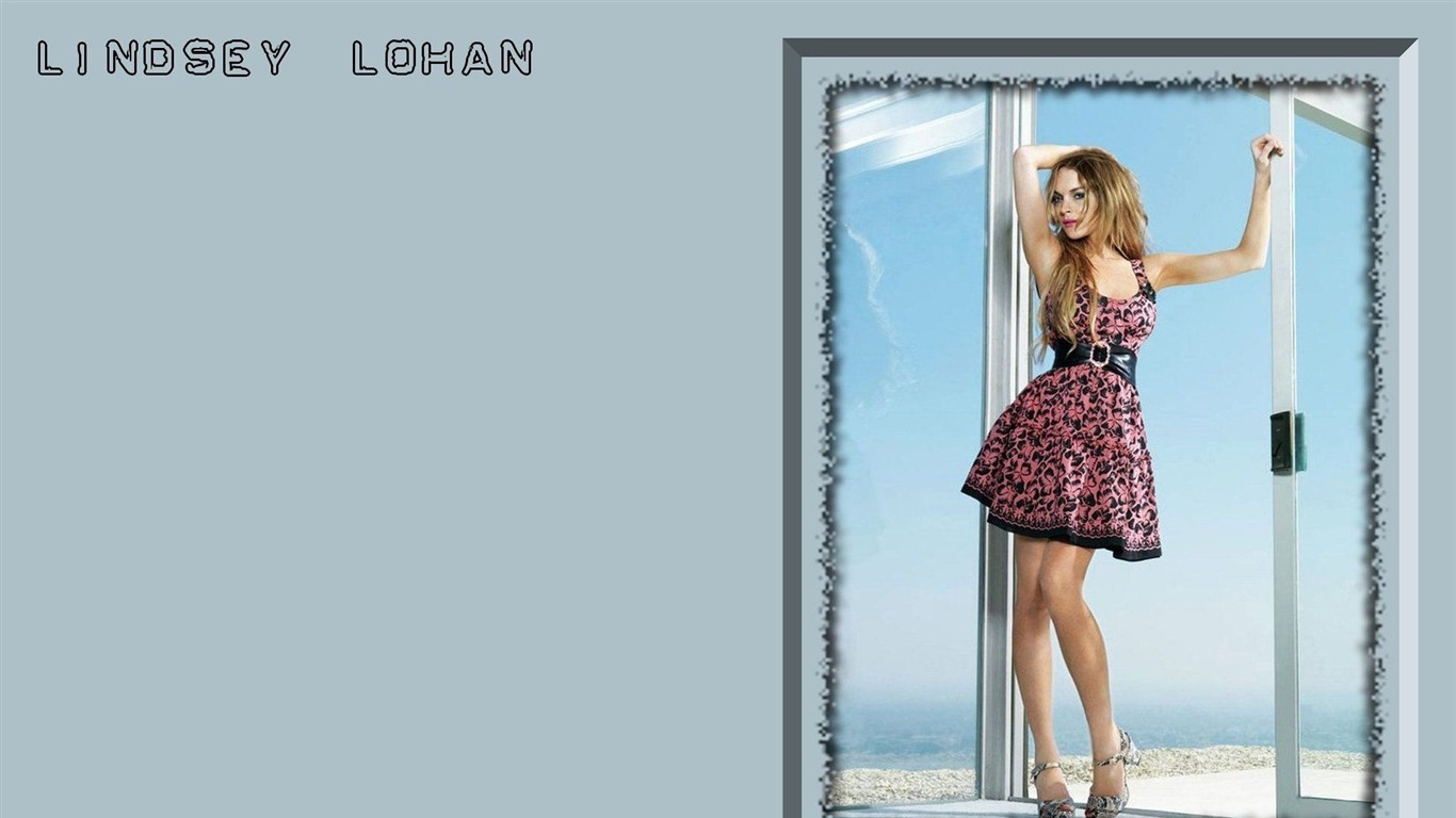 Lindsay Lohan hermoso fondo de pantalla #8 - 1366x768