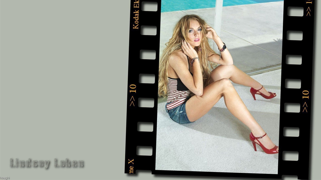 Lindsay Lohan beau fond d'écran #11 - 1366x768