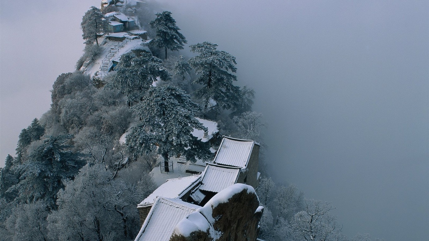 冬天雪景壁紙 #12 - 1366x768