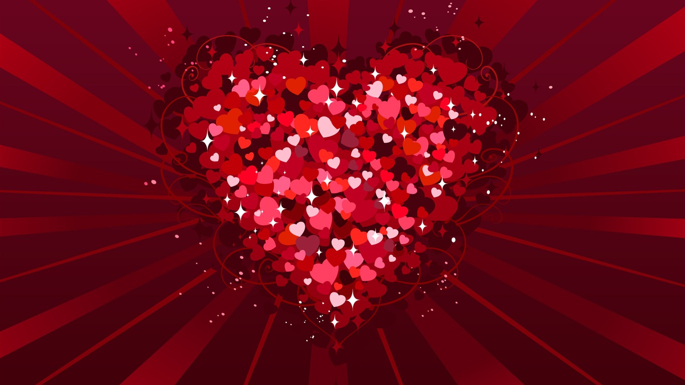 Valentinstag Theme Wallpaper (6) #3 - 1366x768