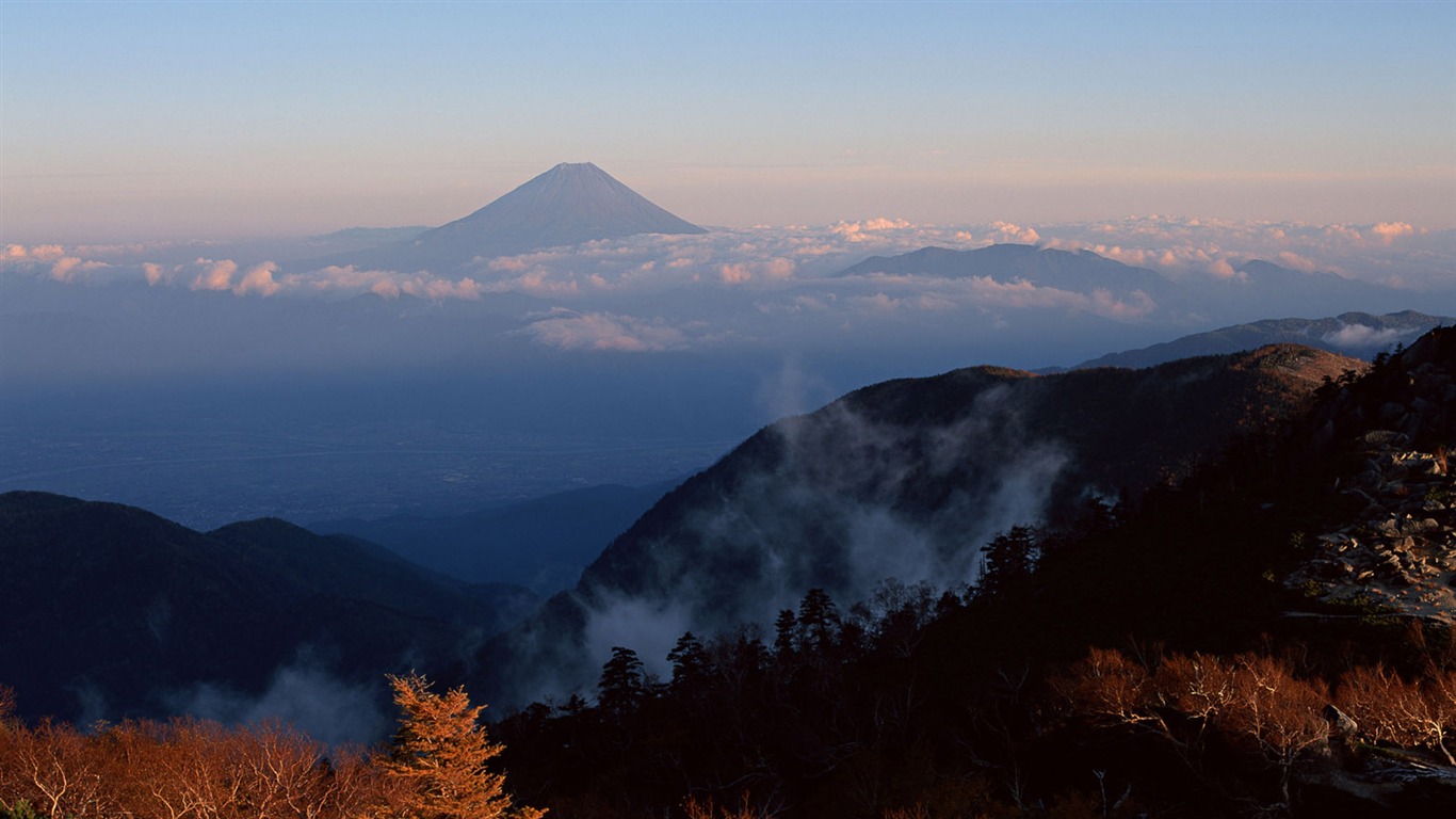 Mount Fuji, Japonsko tapety (1) #2 - 1366x768