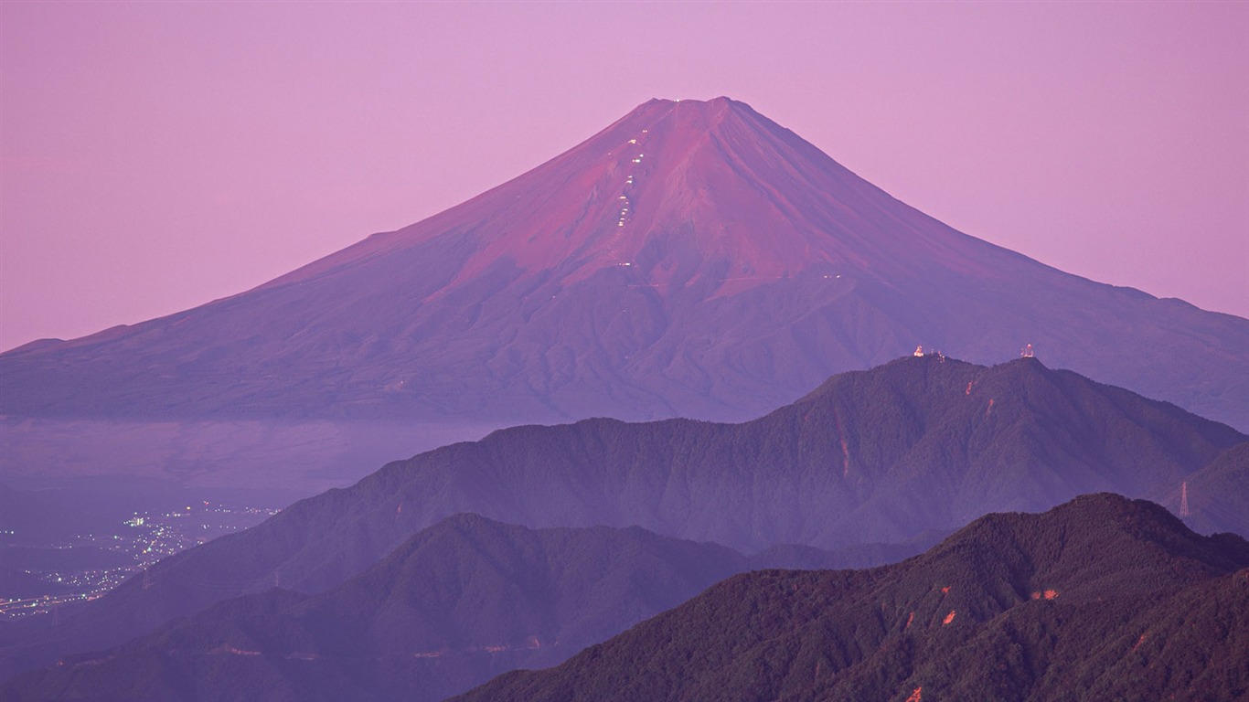 Mount Fuji, Japonsko tapety (1) #5 - 1366x768