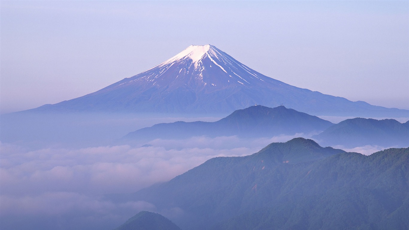 Mount Fuji, Japonsko tapety (1) #19 - 1366x768
