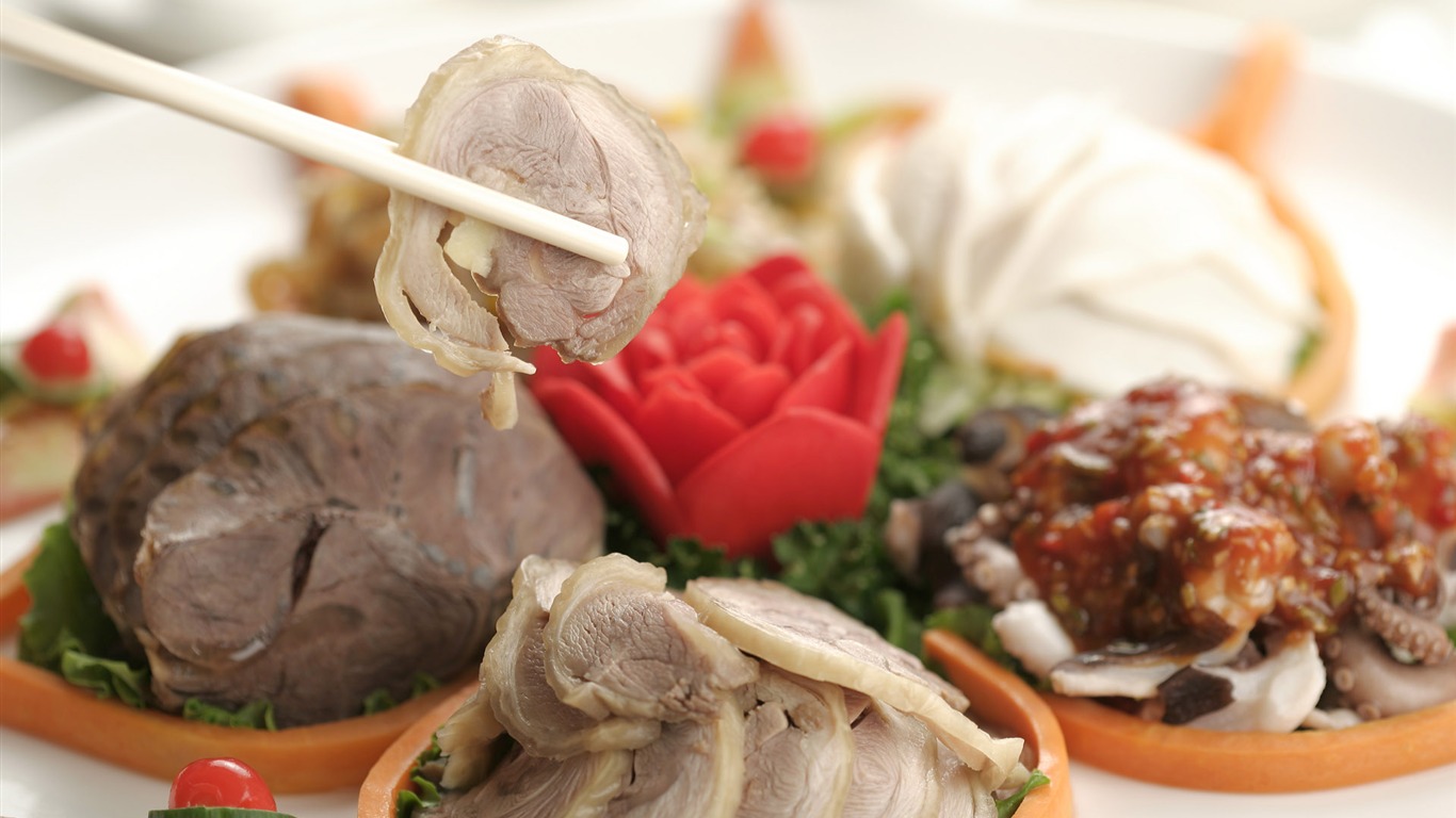 Chinese food culture wallpaper (1) #9 - 1366x768