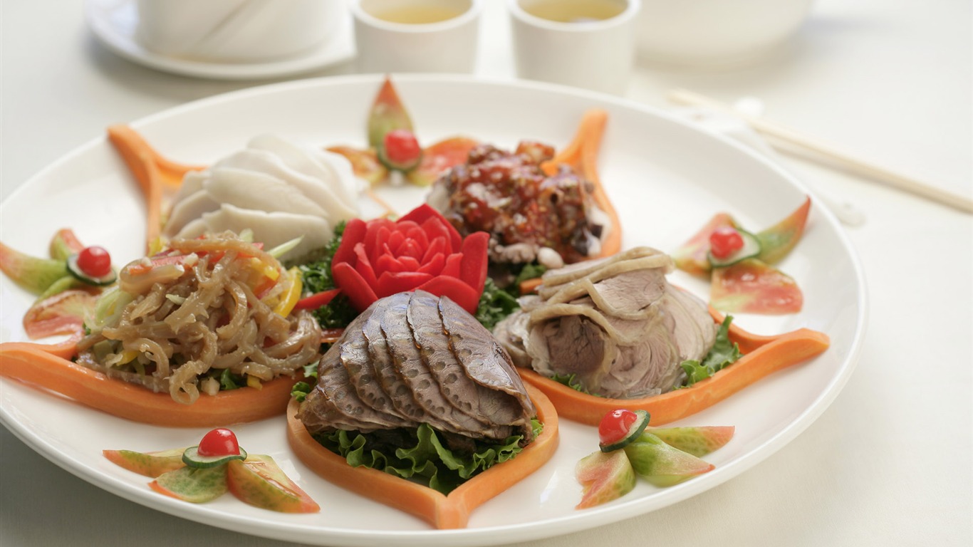 Čínské jídlo kultura tapety (3) #9 - 1366x768