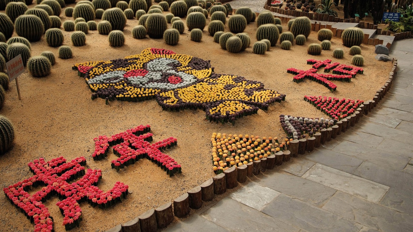 Beijing Grand View Garden Flowers with film (rebar works) #16 - 1366x768