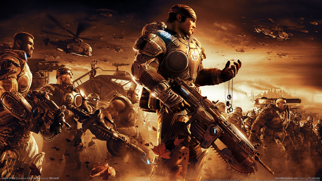 Gears of War 2 fonds d'écran HD (1) #1 - 1366x768
