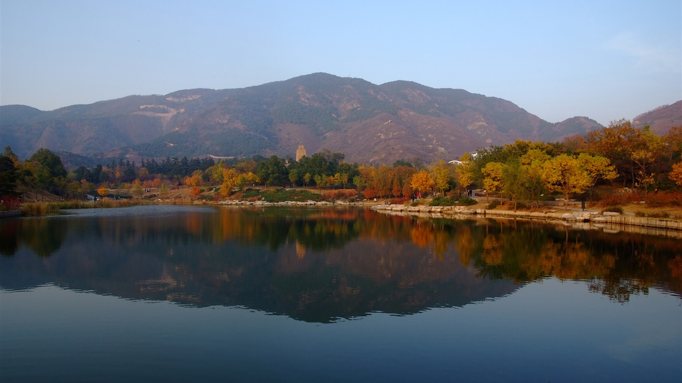 Xiangshan Herbst Garten (Bewehren) #8 - 1366x768