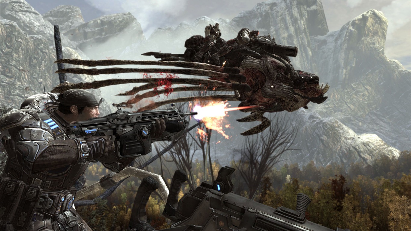 Gears of War 2 fonds d'écran HD (2) #2 - 1366x768