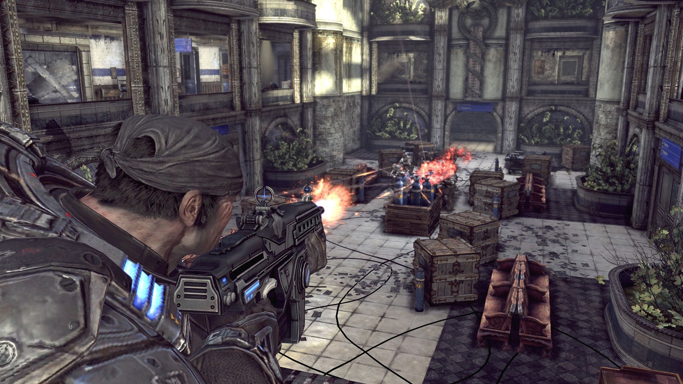 Gears of War 2 HD tapetu (2) #13 - 1366x768