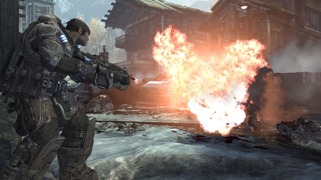 Gears Of War 2 HD wallpaper (2) #14 - 1366x768