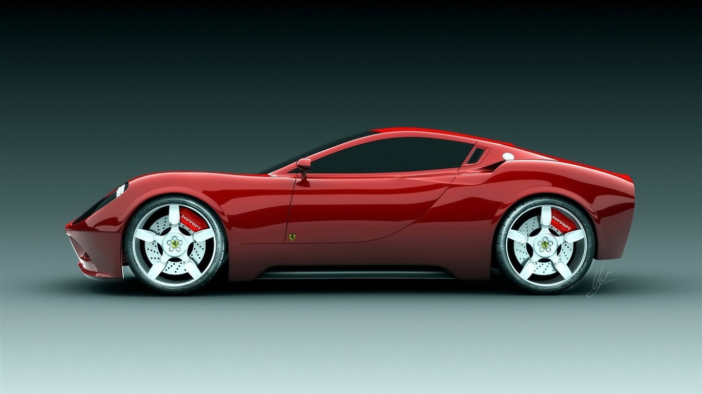 Ferrari обои альбом (3) #11 - 1366x768