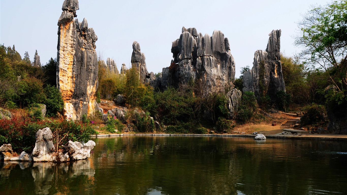 Stone Forest in Yunnan line (2) (Khitan wolf works) #1 - 1366x768