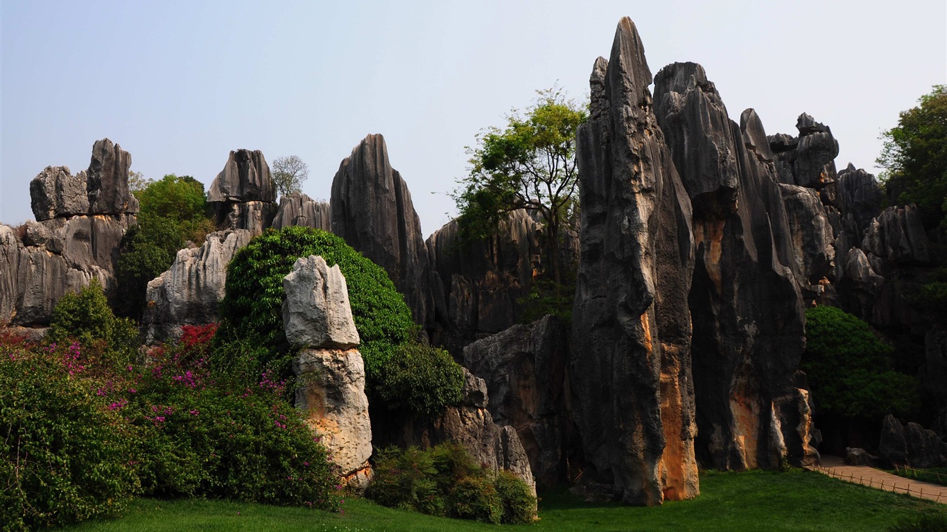 Forêt de pierre dans la ligne du Yunnan (2) (œuvres loup Khitan) #13 - 1366x768