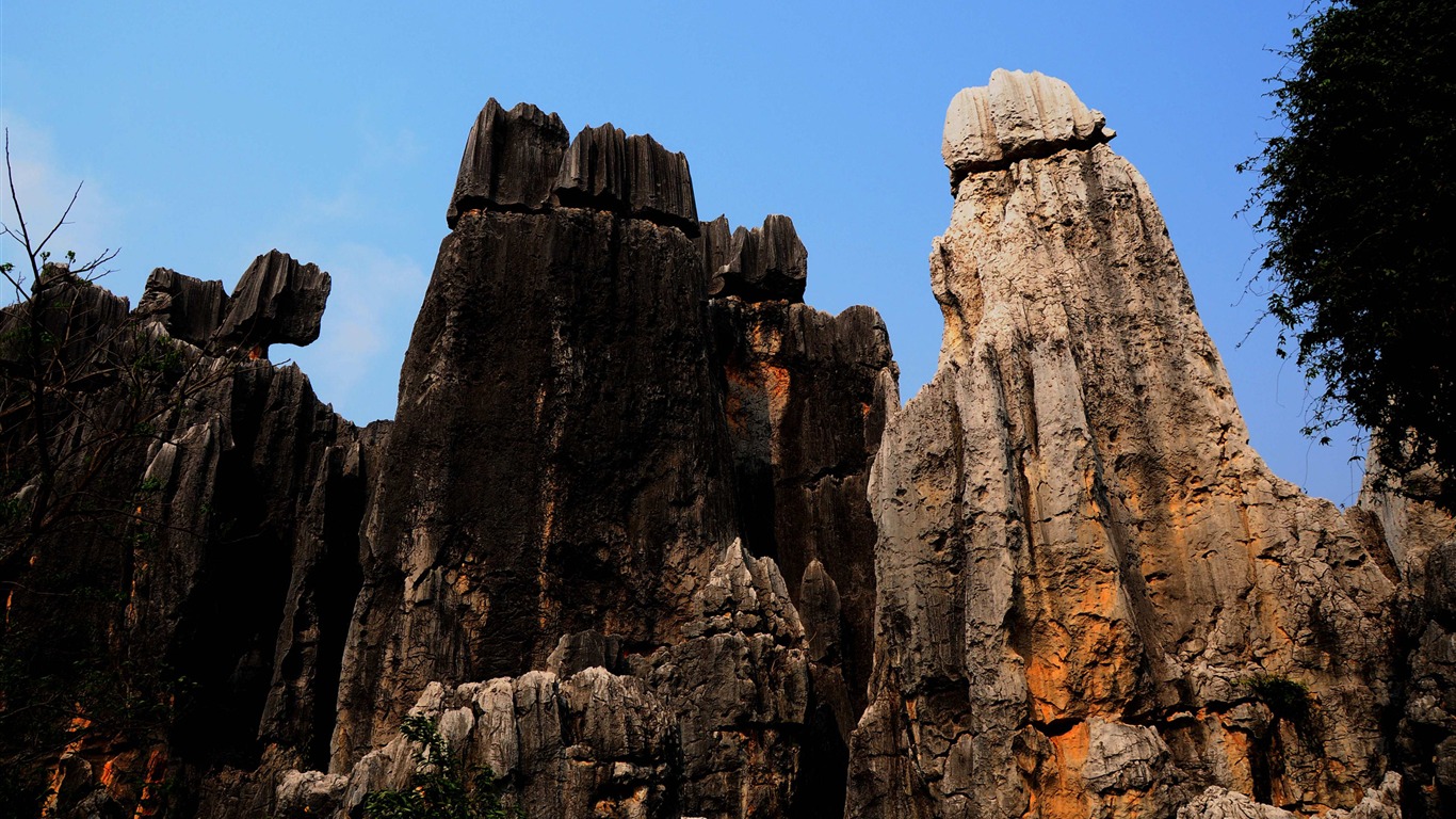 Каменный лес в провинции Юньнань линии (2) (работ киданей волка) #22 - 1366x768