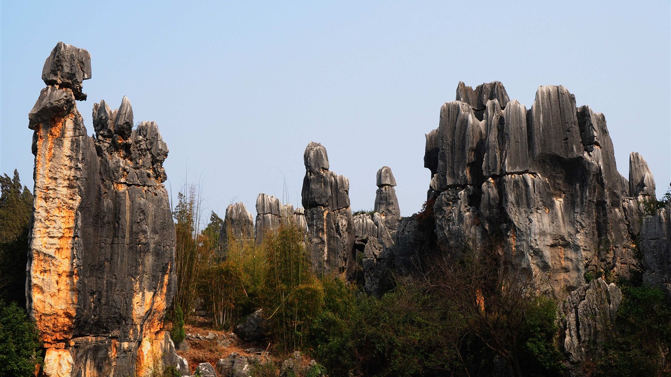 Каменный лес в провинции Юньнань линии (2) (работ киданей волка) #24 - 1366x768