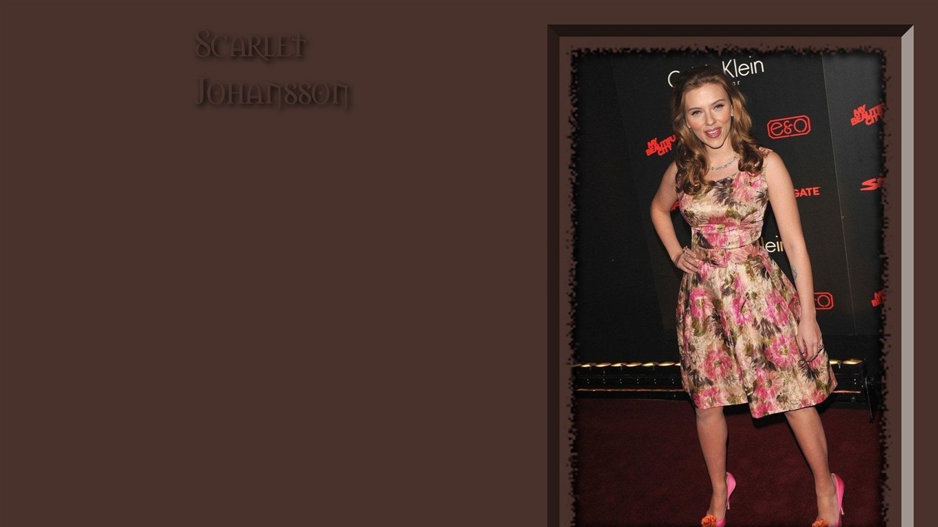 Scarlett Johansson beau fond d'écran #3 - 1366x768
