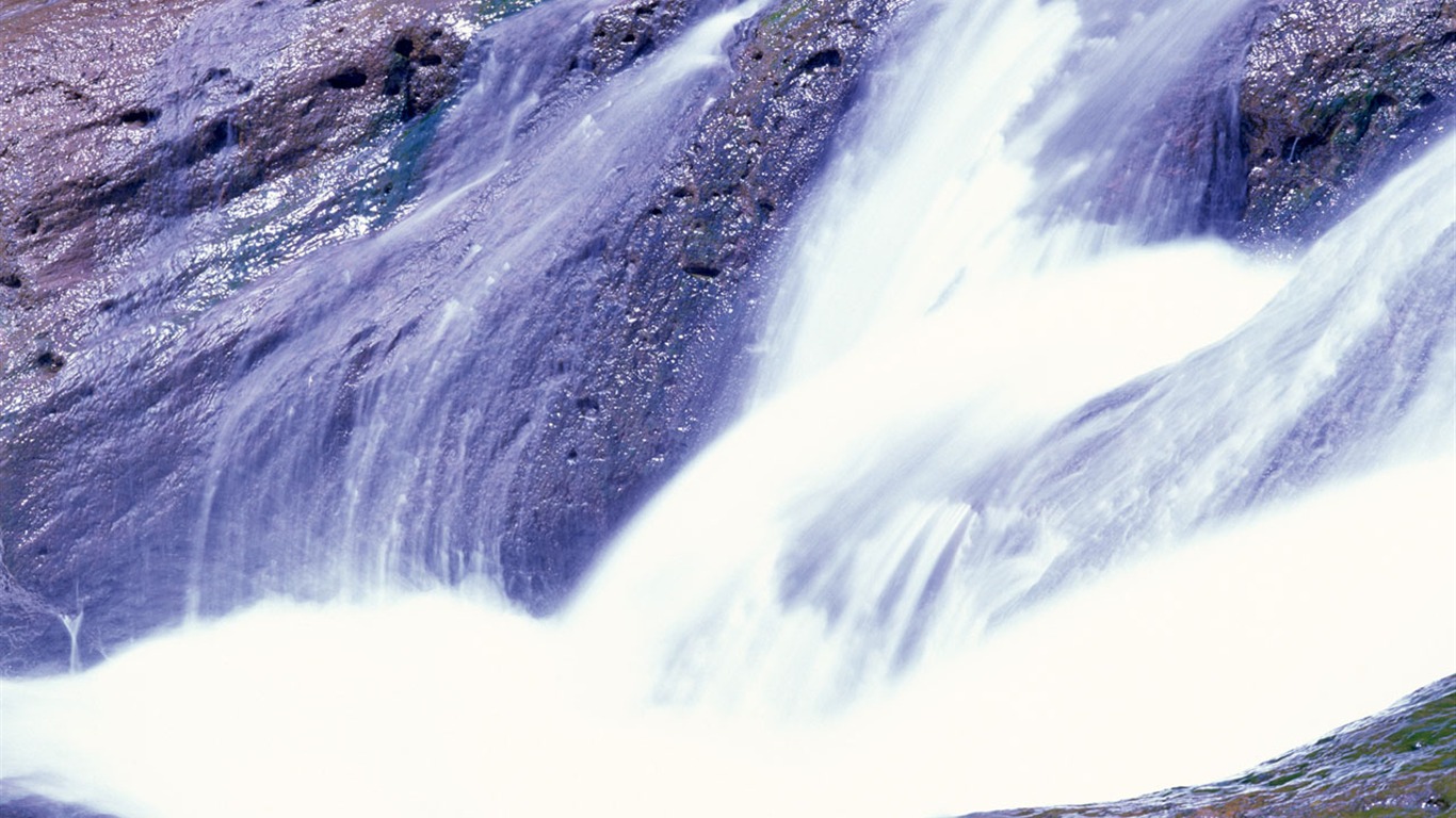 Waterfall-Streams Wallpaper (1) #19 - 1366x768