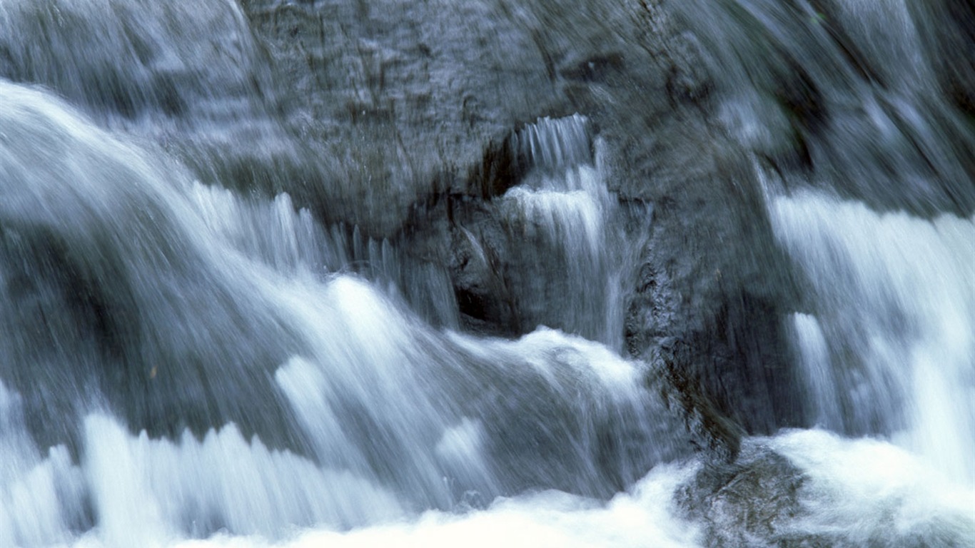 Waterfall flux papier peint (2) #12 - 1366x768