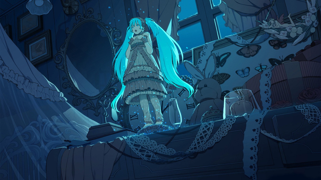 Hatsune next series wallpaper (1) #6 - 1366x768