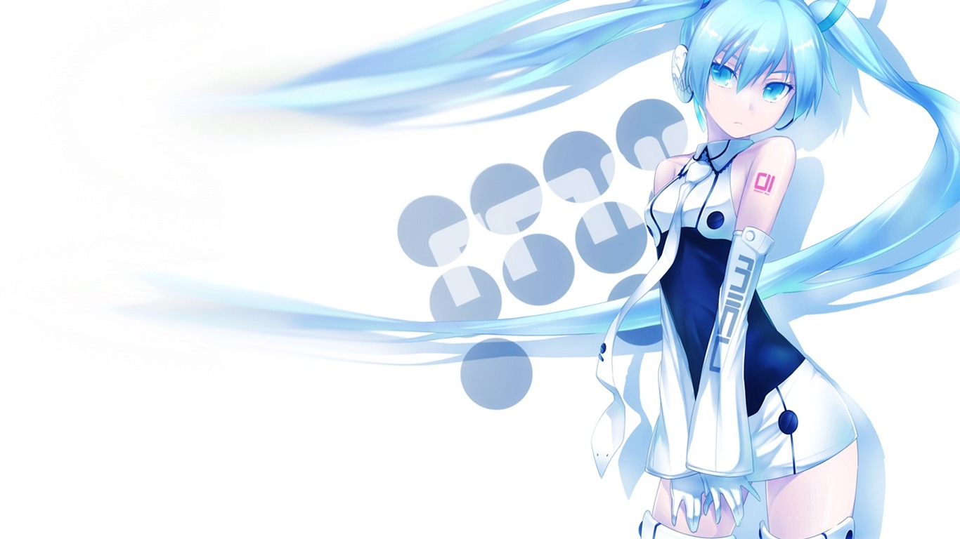 初音未来系列 壁纸(一)14 - 1366x768