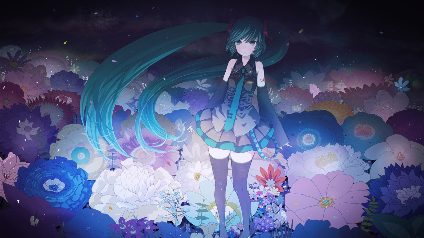 初音未來系列 壁紙(一) #19 - 1366x768