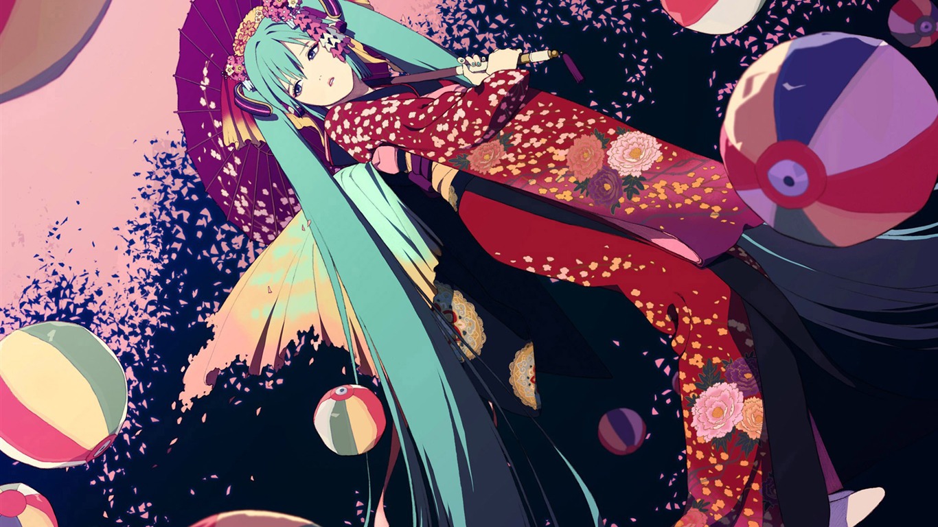 Hatsune nächste Serie Wallpaper (2) #8 - 1366x768
