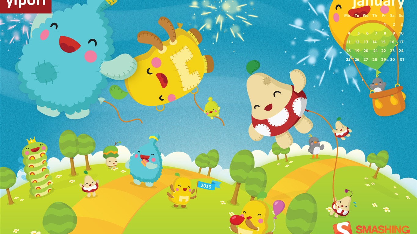 Microsoft Official Win7 New Year Wallpapers #3 - 1366x768