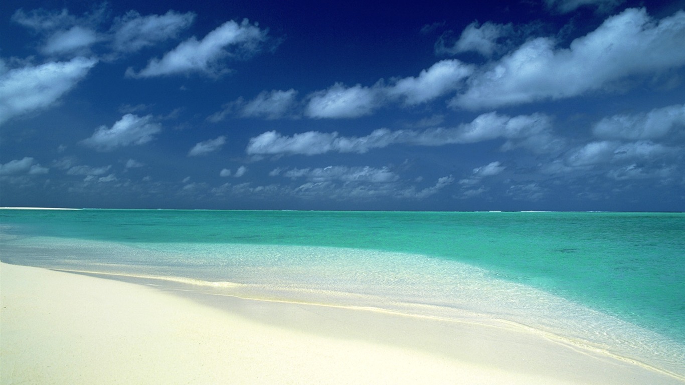 Fonds d'écran paysage de plage (1) #3 - 1366x768