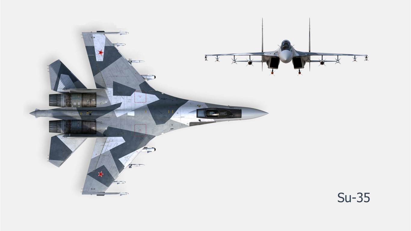 CG wallpaper vojenská letadla #9 - 1366x768