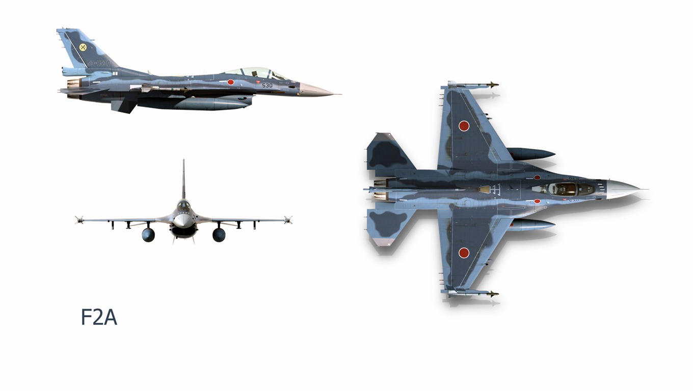 CG wallpaper vojenská letadla #15 - 1366x768